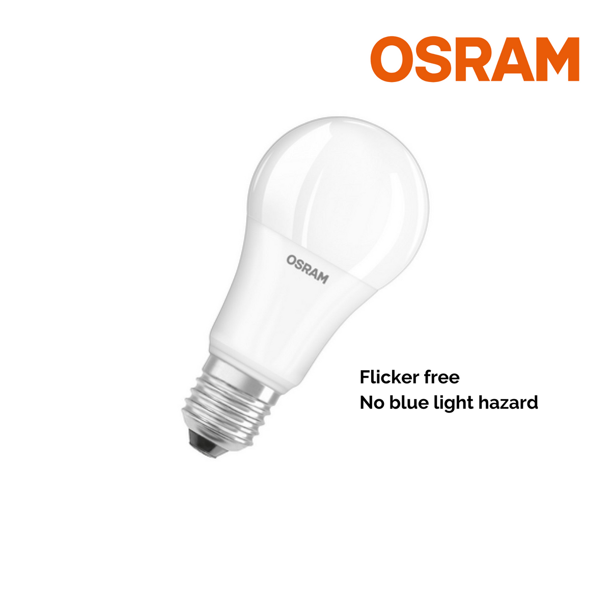 OSRAM P CLAS A DIM 13 W/827 E27, 13W LED Bulb Day light Flicker free, –  Electric Mart